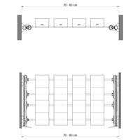 Plus - Porte-objets 4J - transparent - aluminium brillant - polycarbonate transparent 5